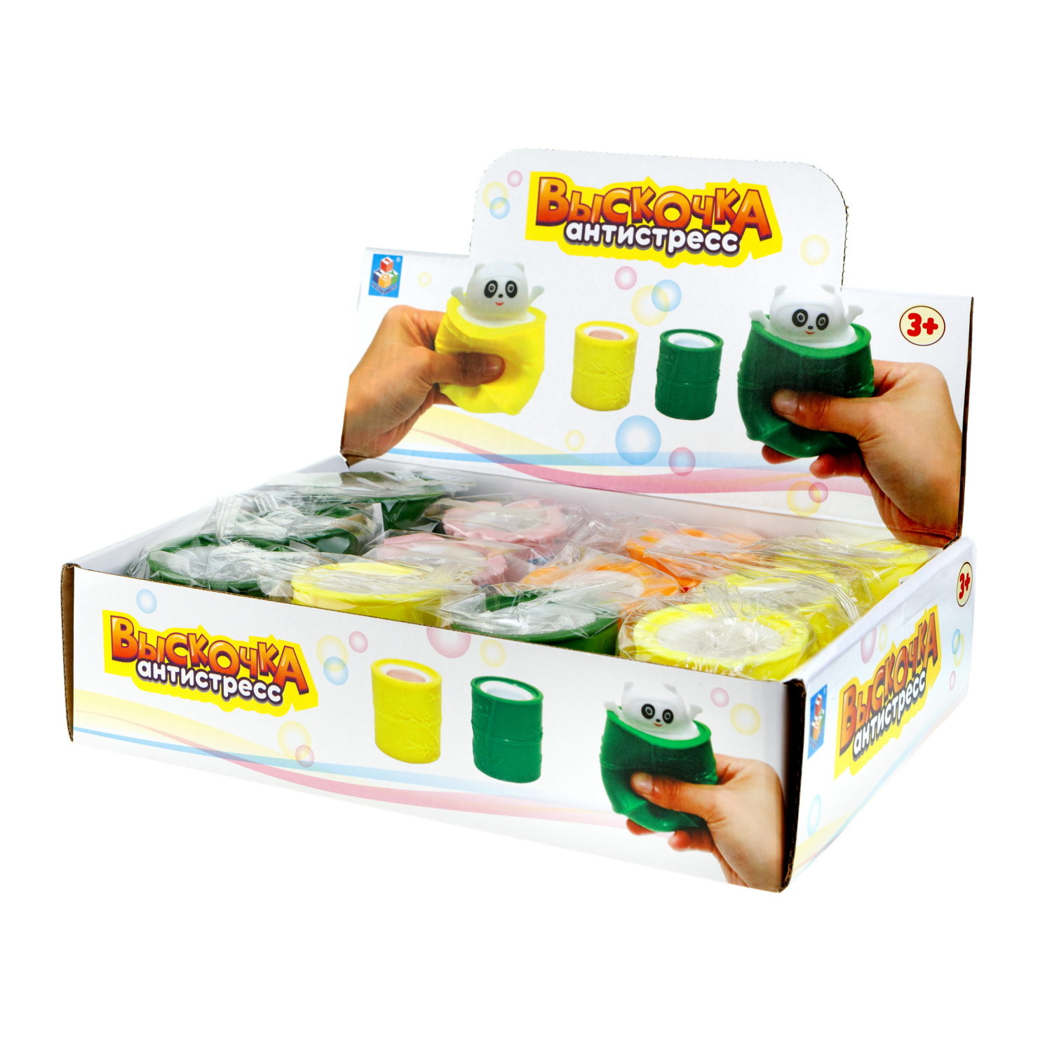 1TOY Жмяка Выскочка.Панда