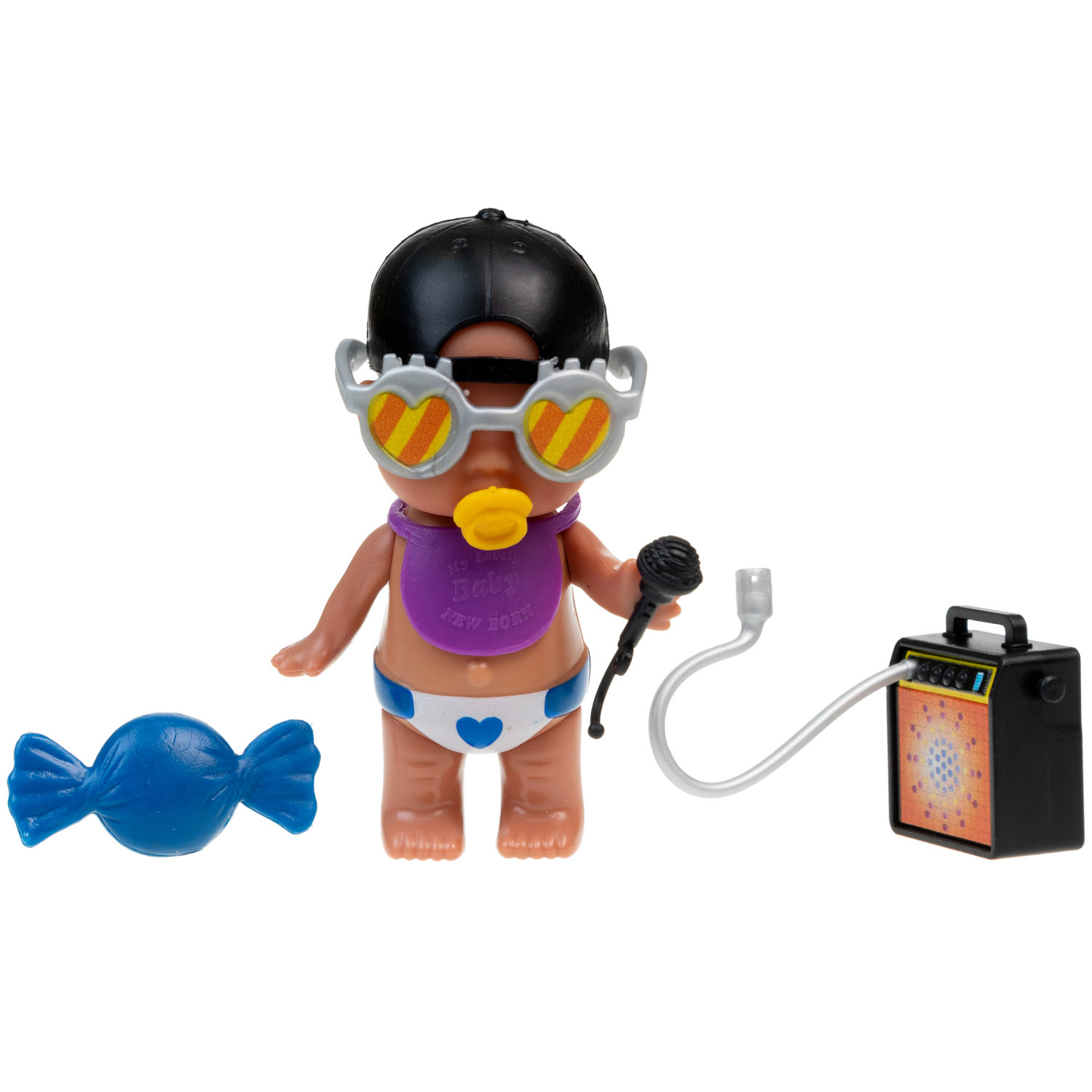 1TOY LUCKY BOX Baby rock пупс с аксессуарами, в асс. 6 видов, в кор., 12 шт в дб.