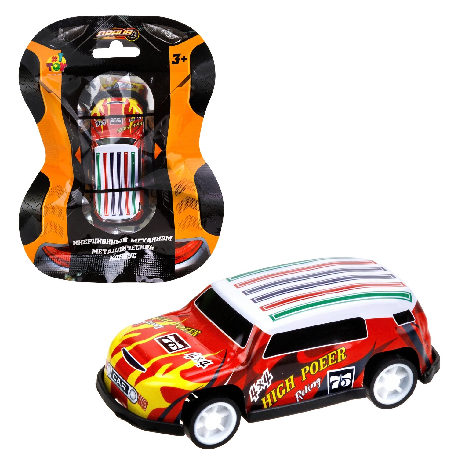 1toy Драйв Микромашинка, металлическая, инерционная, в ассортименте 92 вида