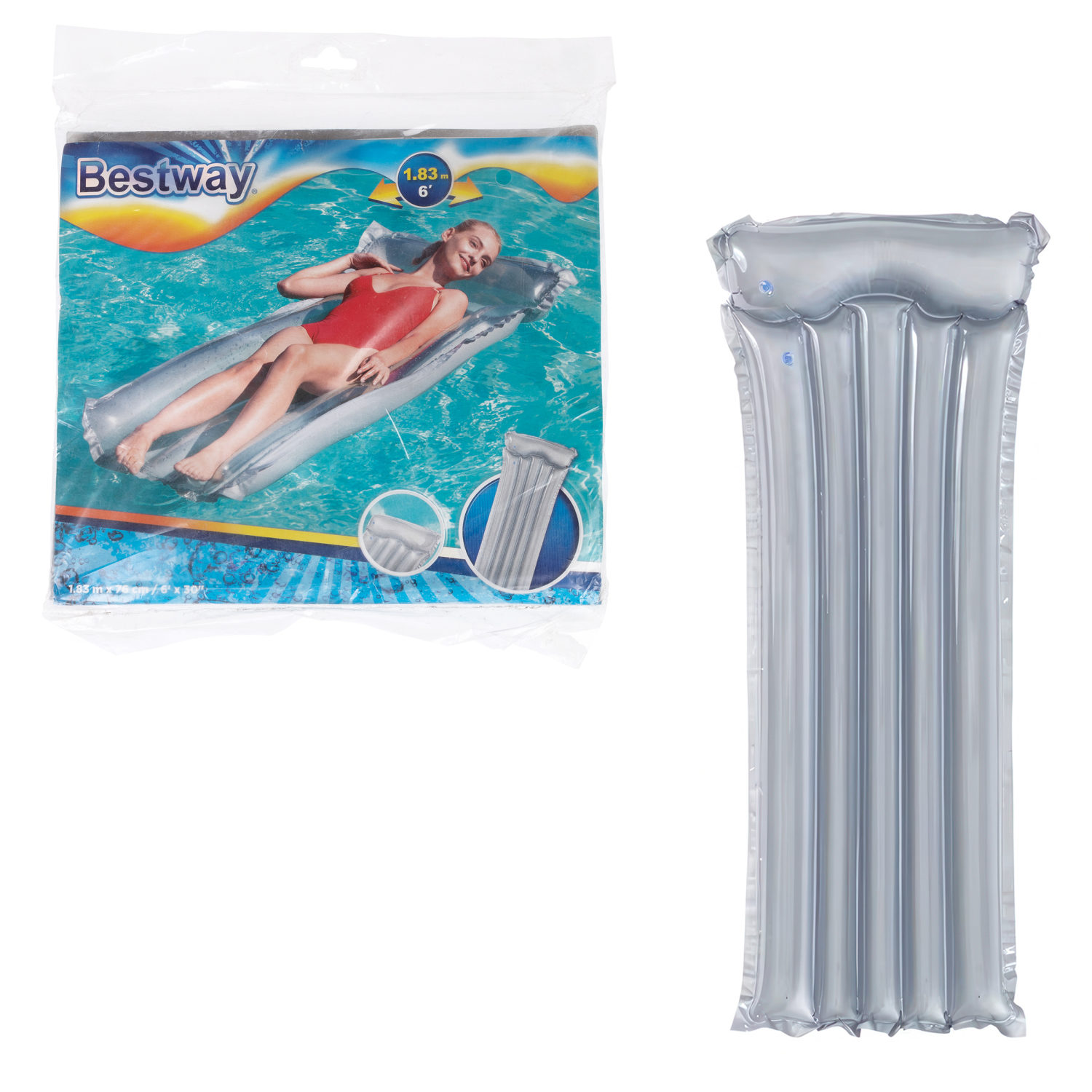 Надувной матрас для плавания Bestway 183 х 76 см, цвета микс