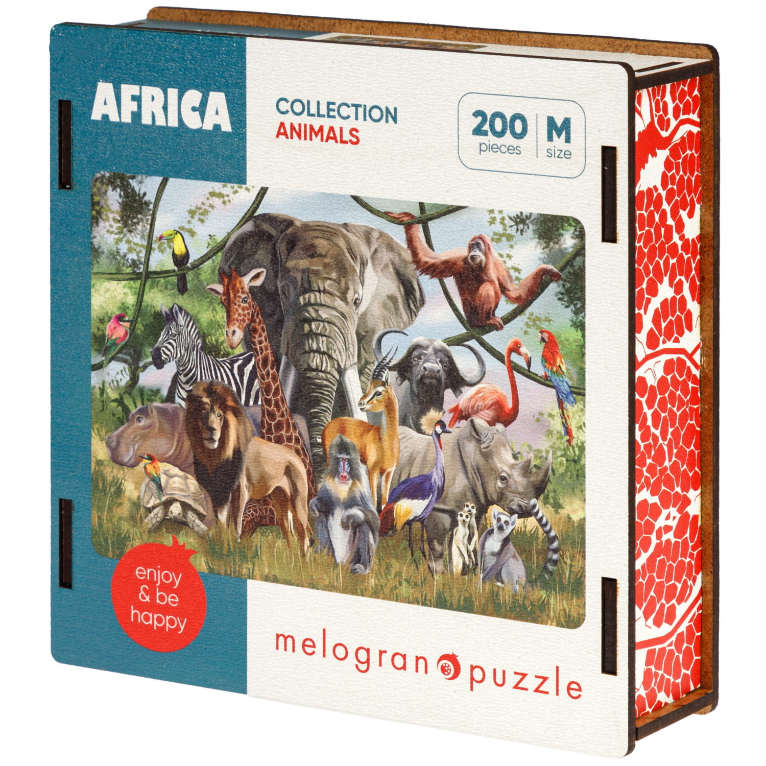 Деревянные пазлы Collection Animals Животные Африки, 80 деталей