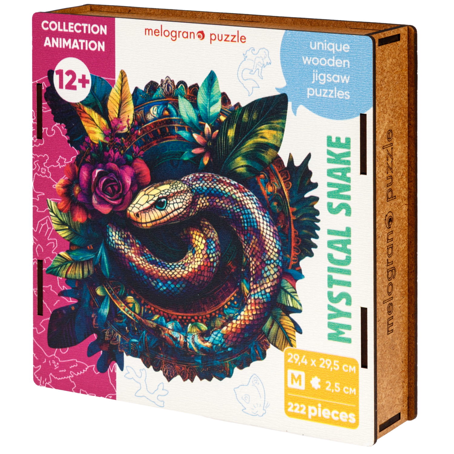 Деревянные пазлы Collection Animation Мистическая змея, 222 детали