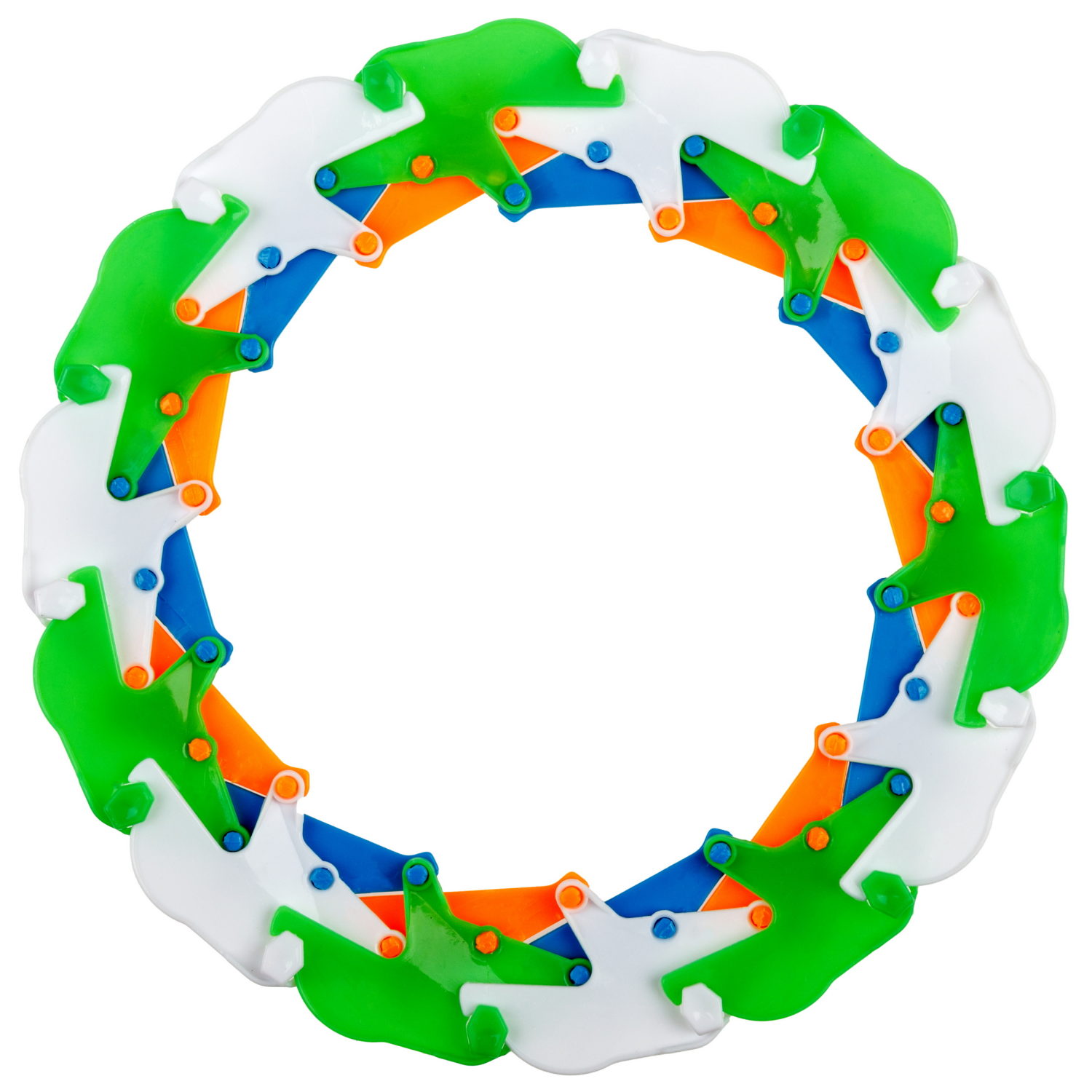 Фрисби складной 1TOY 7/14 см, двуцветный,  оранжево-голубой