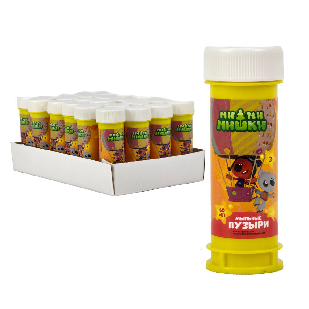 1TOY Ми-ми-мишки, мыльные пузыри, 60 мл