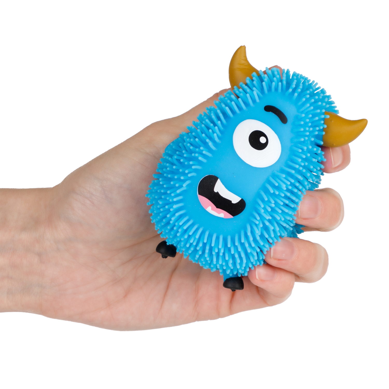 Игрушка-антистресс для рук 1toy Йо-Ёжики, "Монстр" 10 см, со светом, 4 вида в ассортименте