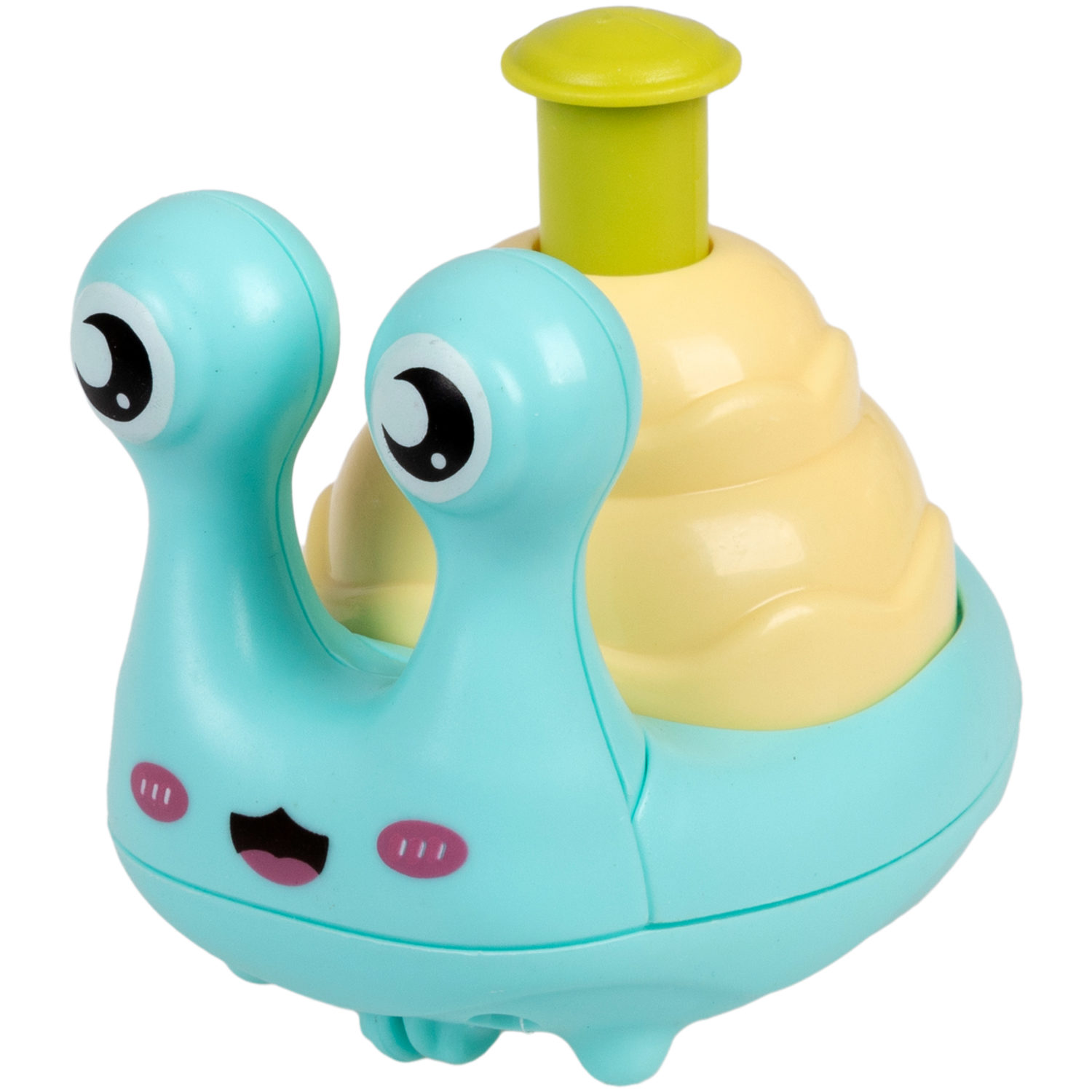Игрушка детская 1TOY Покатушки Весёлая Улитка, инерционная, работает без батареек, 4 цвета в ассортименте