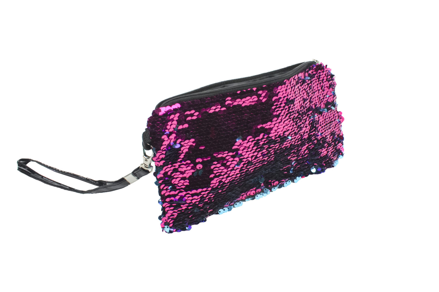 Косметичка LUKKY с пайетками с двух сторон, 3 цвета на выбор