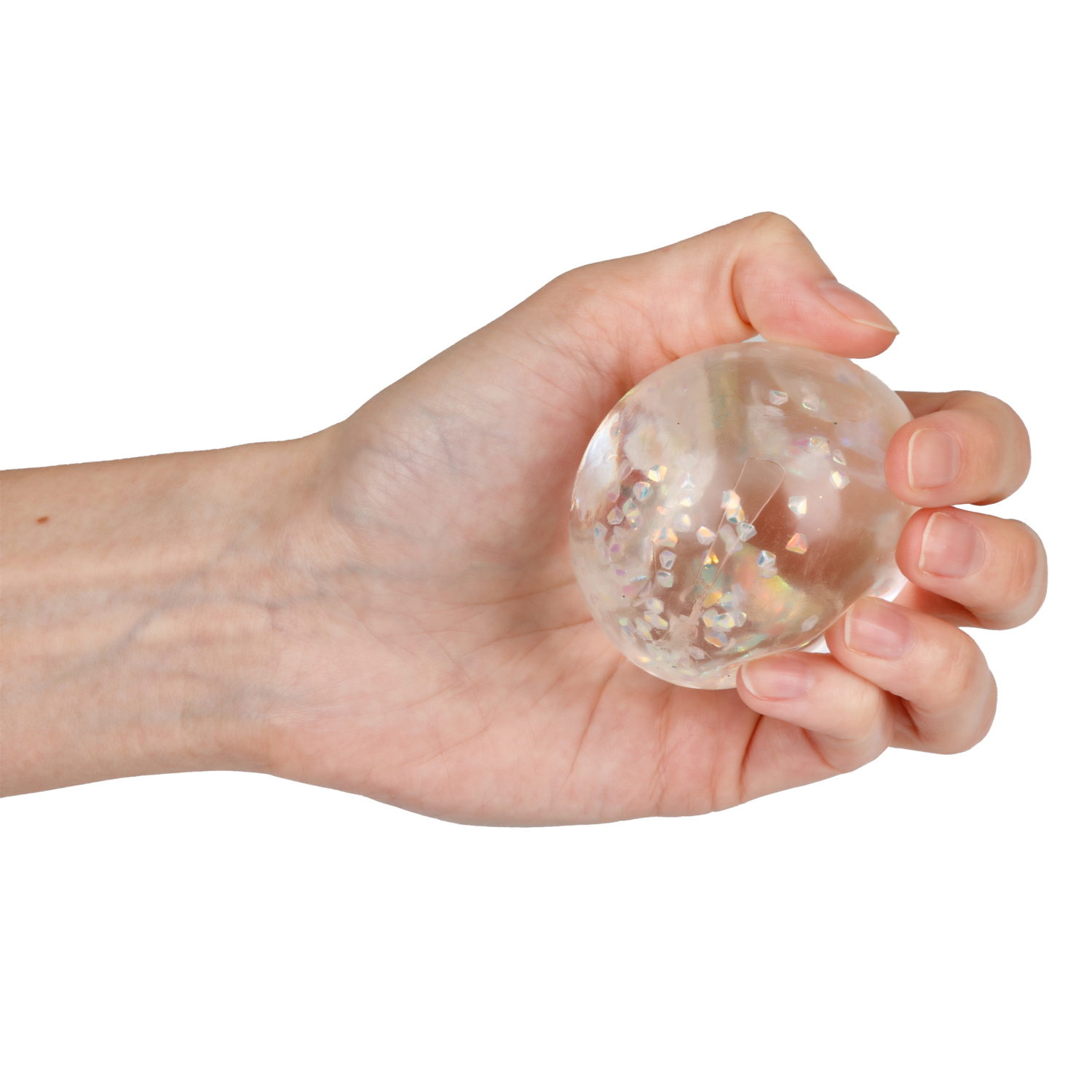 1toy Крутой замес Супергель шар бриллиант 6 цв.в асс.6см, в ПВХ кор., 12шт.в дб.