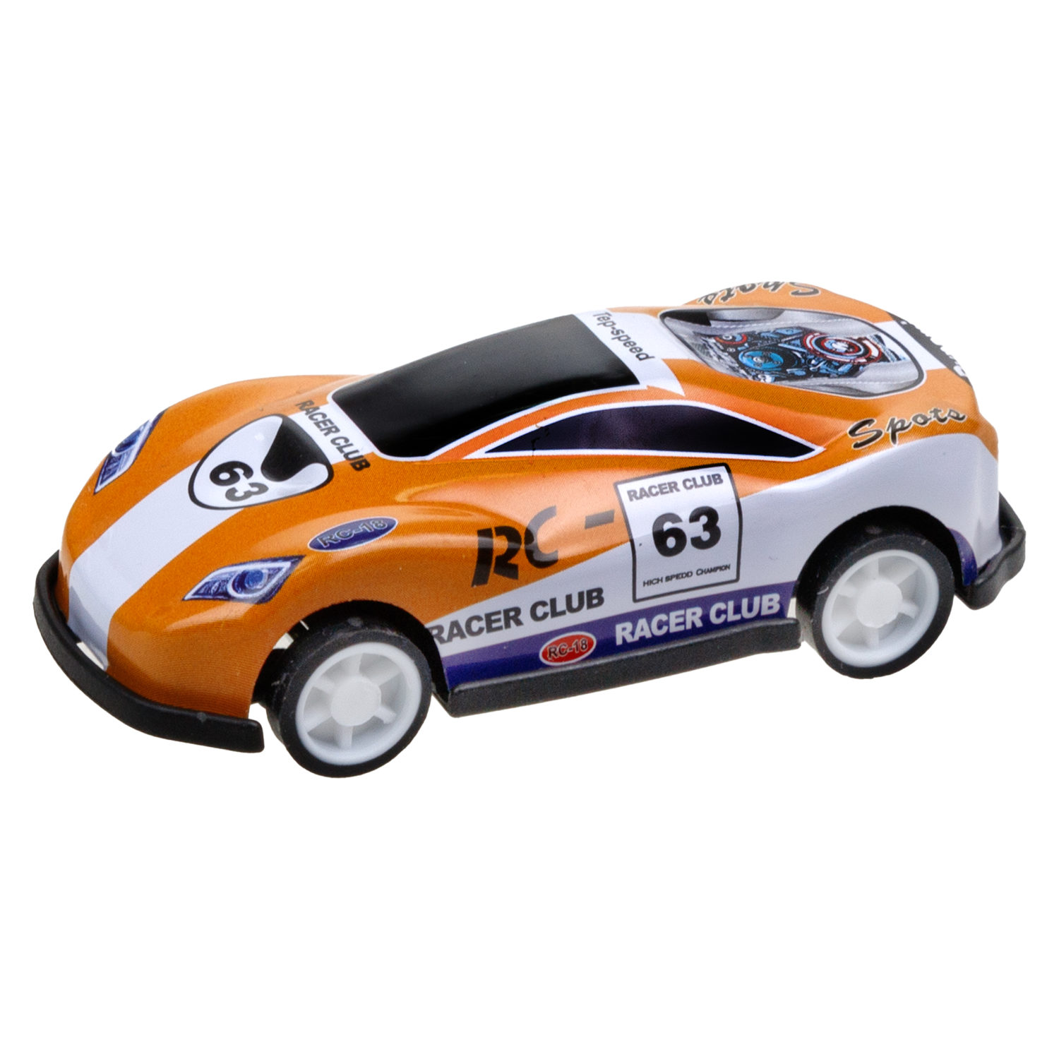 Набор металлических машинок с картой 1TOY Драйв, инерционные, гоночные, маленькие, 6,8 см, 60 шт.