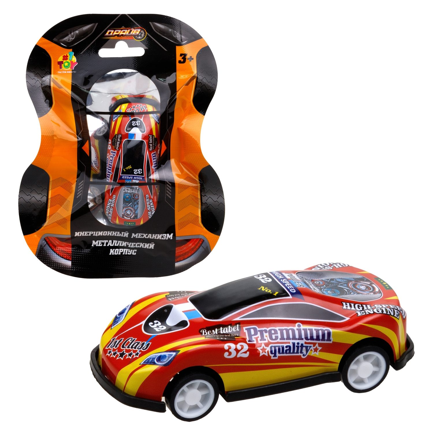 1toy Драйв Микромашинка, металлическая, инерционная, в ассортименте 92 вида