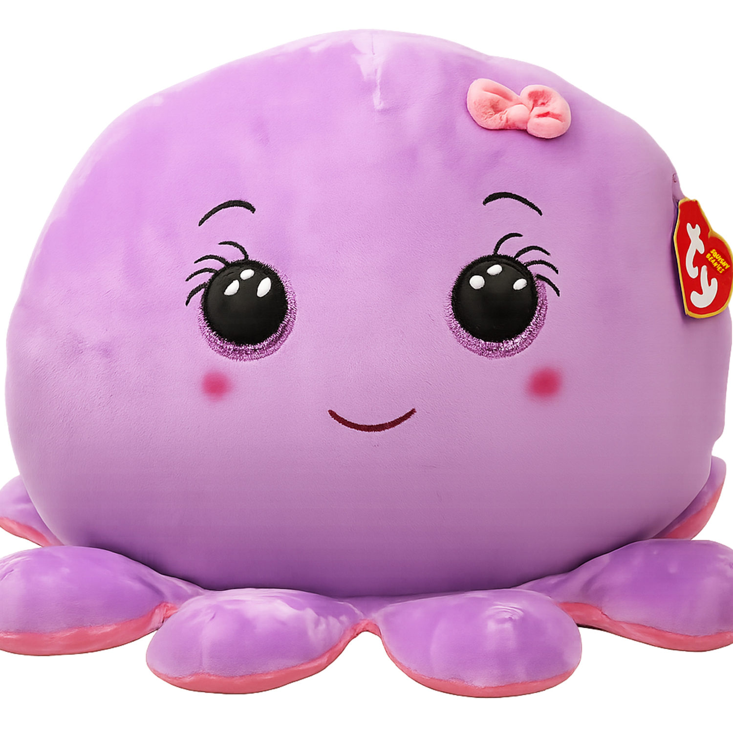 Мягкая игрушка TY Squish-a-boos фиолетовый Осьминог Octavia, 35 см