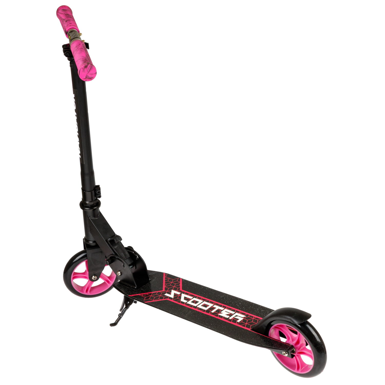 Самокат Navigator, 2-х кол. PU 2х145 мм, складной, TPR грипсы, , черный