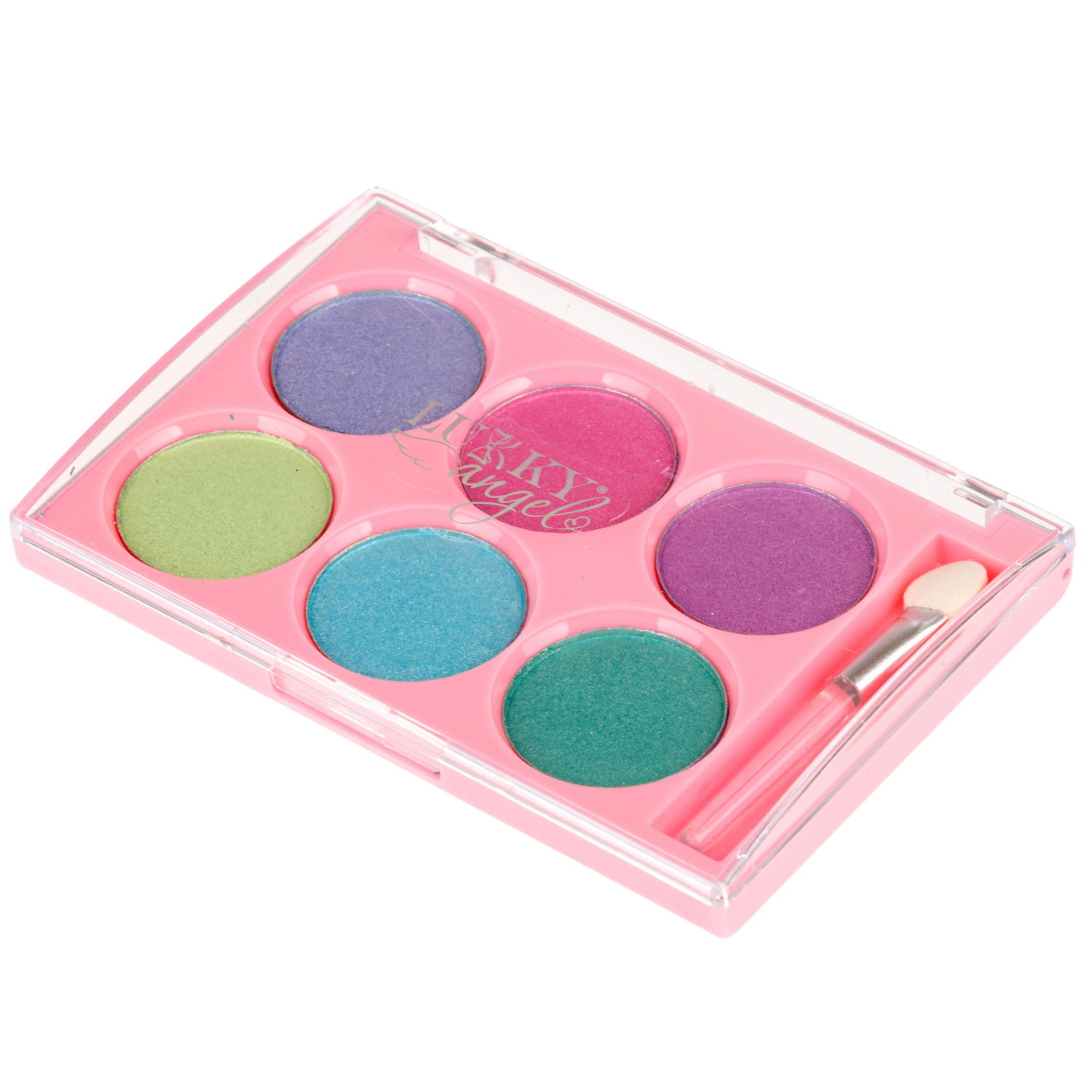 Тени для век детские пудровые Lukky Angel «Неон», 6 цветов, 7,8 г