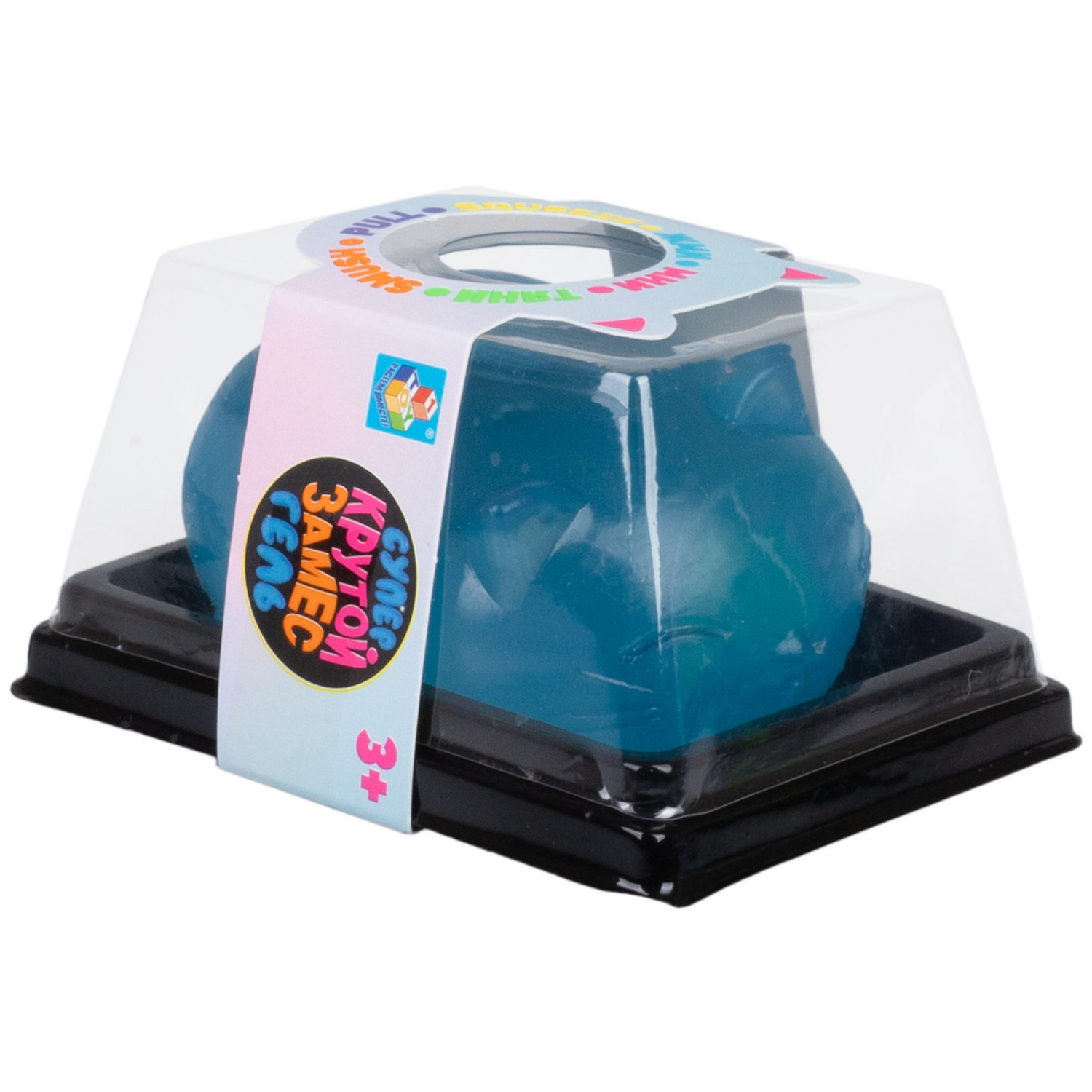 Антистресс-игрушка для рук 1TOY Крутой замес Супергель котик 4 цвета в ассортименте, 6*7,7 см