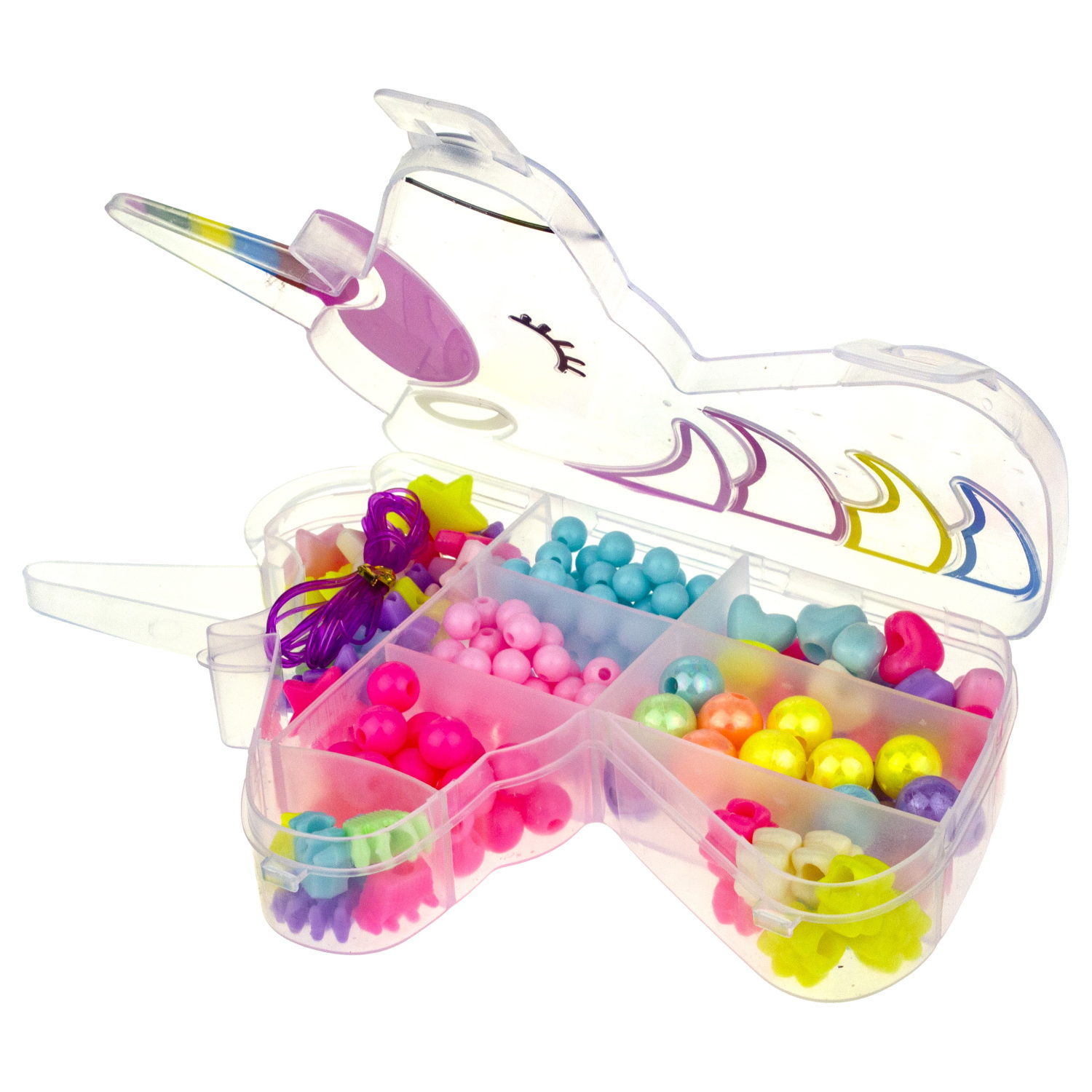 1TOY набор бусин "Bijou DIY" Единорог, 190 бусин