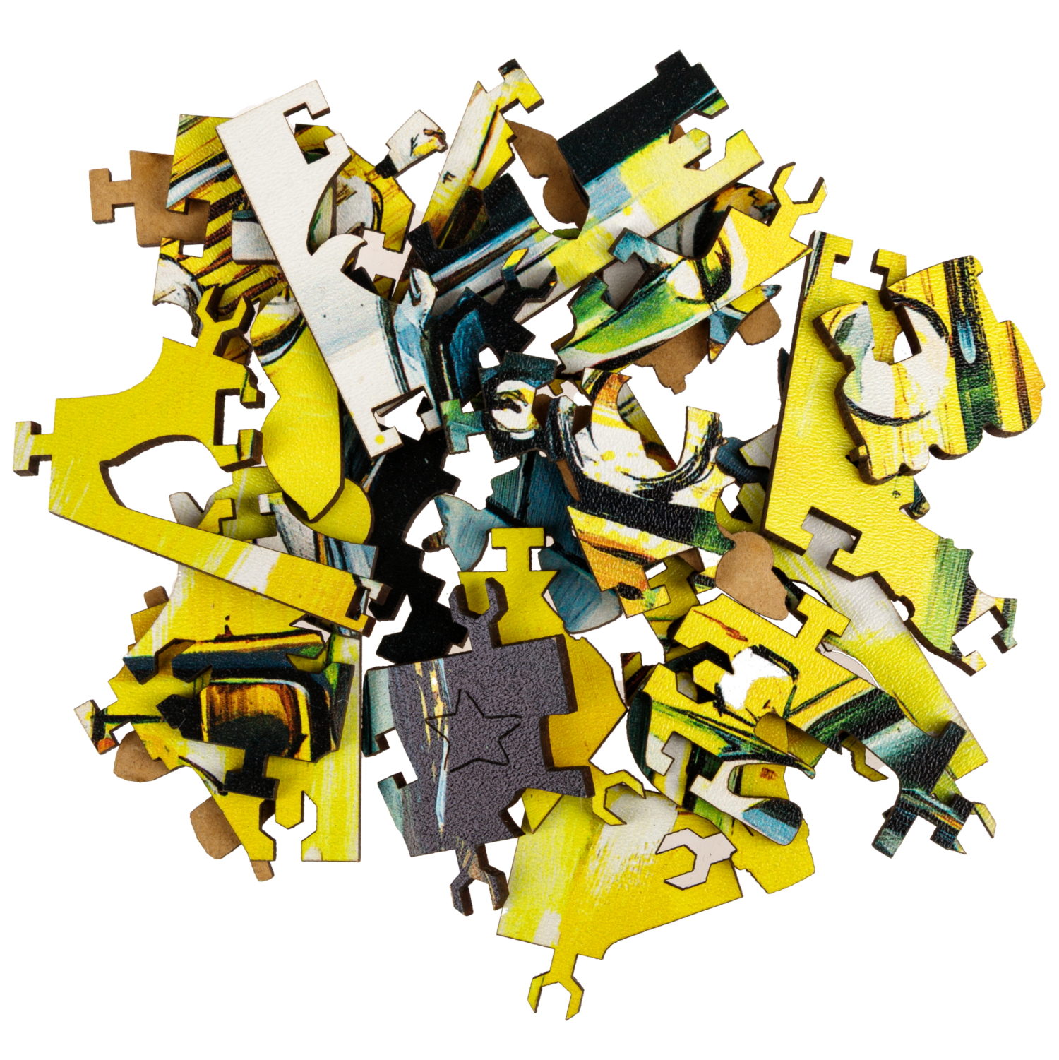 Деревянные пазлы CollectionTransport Мини автомобиль, 50 деталей, 20х13,9 см