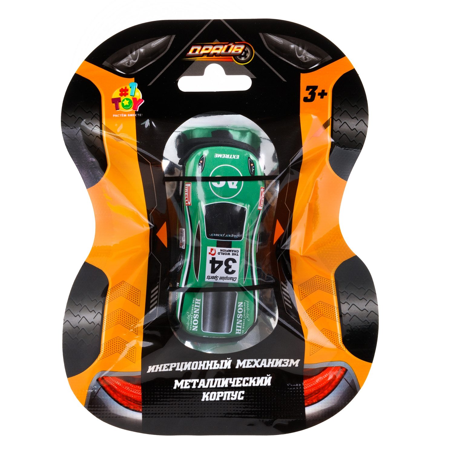 1toy Драйв Микромашинка, металлическая, инерционная, в ассортименте 92 вида