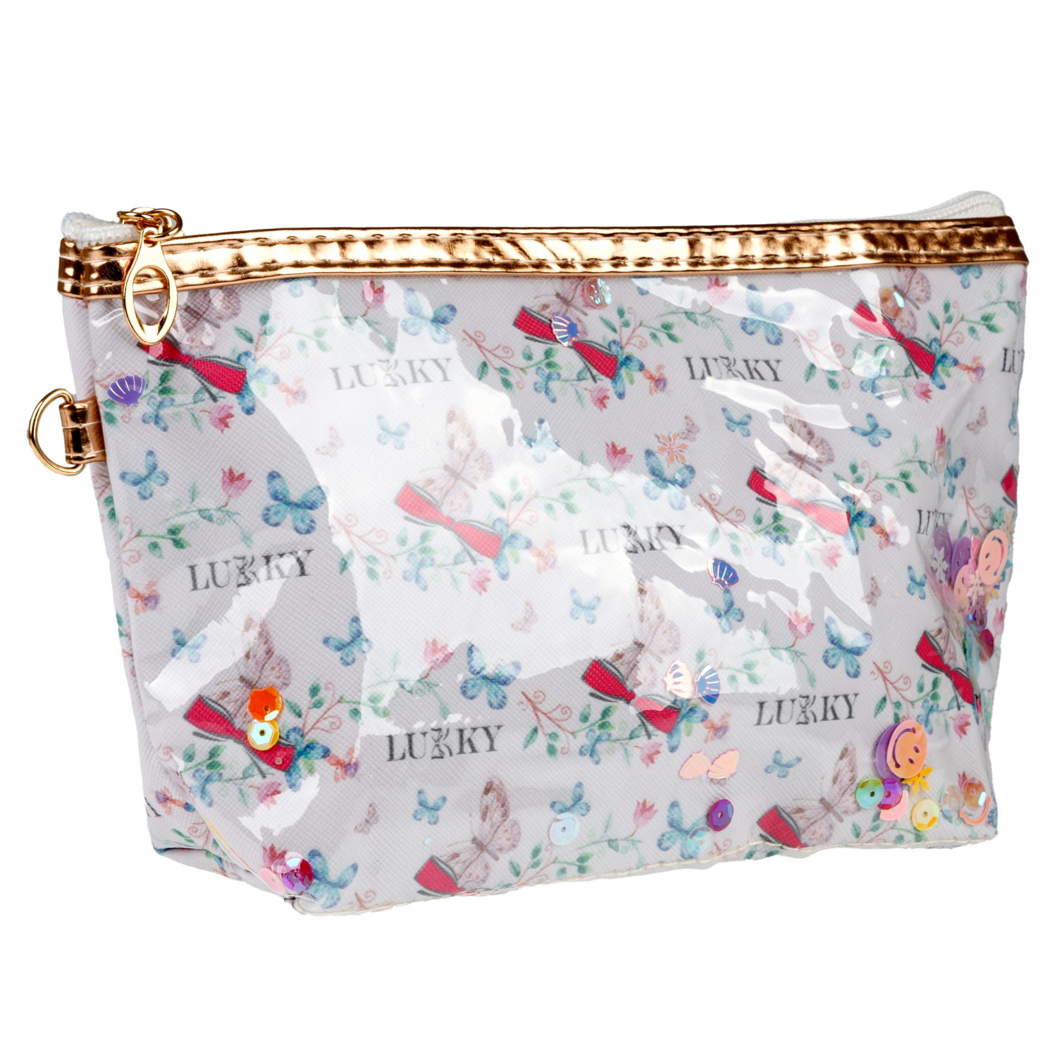 Косметичка с подвижными блёстками Lukky Lukky Style, 22*14*7 см