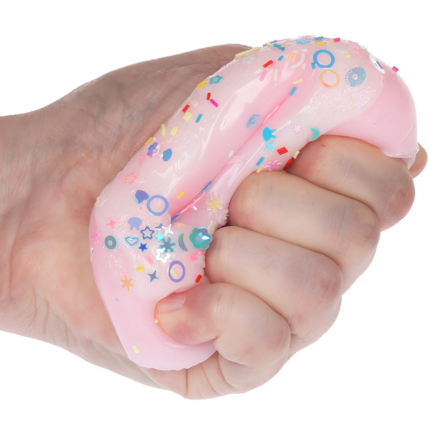 Игрушка-антистресс 1TOY Крутой замес «Няшка-вкусняшка», «Пончик с посыпкой», с колокольчиком, в ассортименте