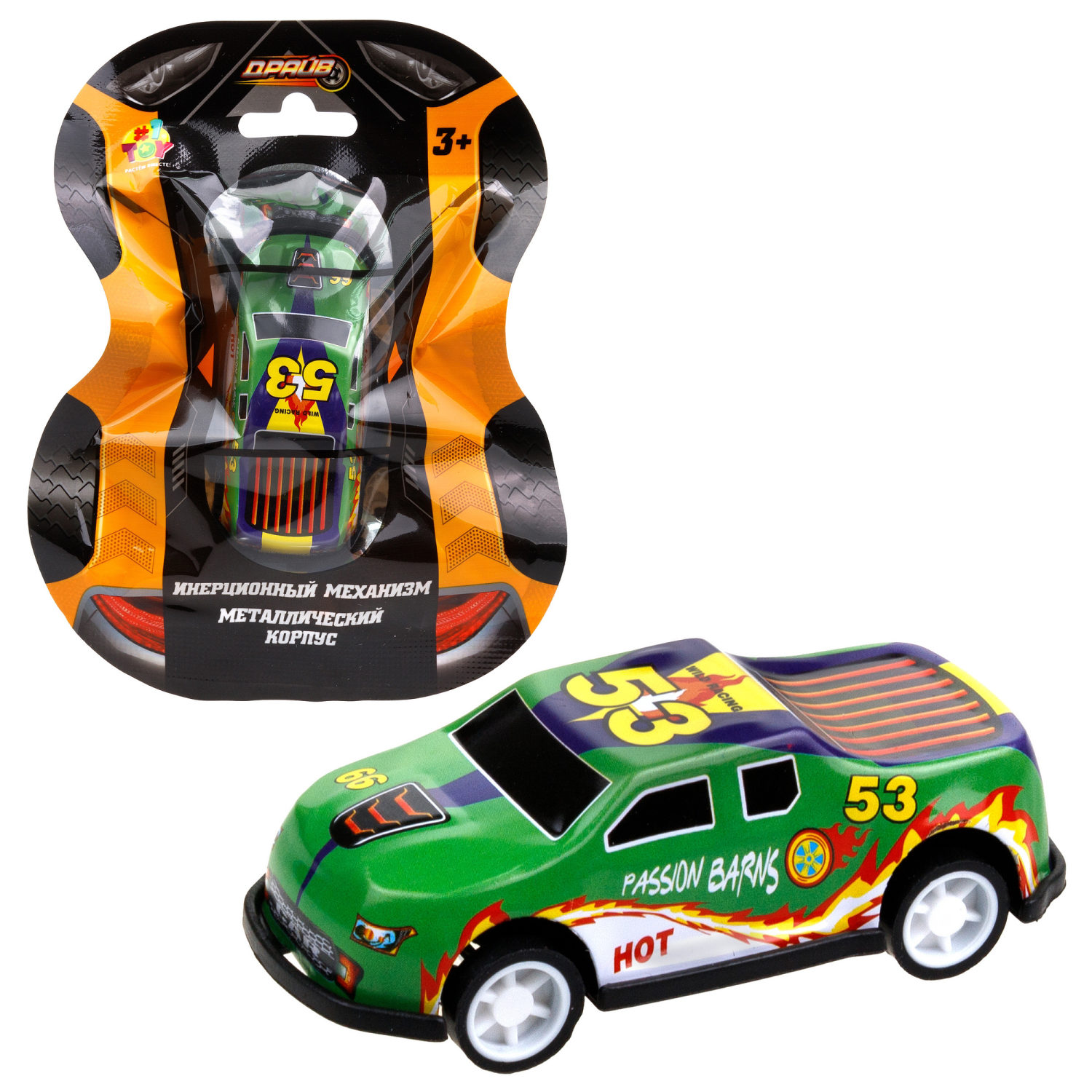 1toy Драйв Микромашинка, металлическая, инерционная, в ассортименте 92 вида