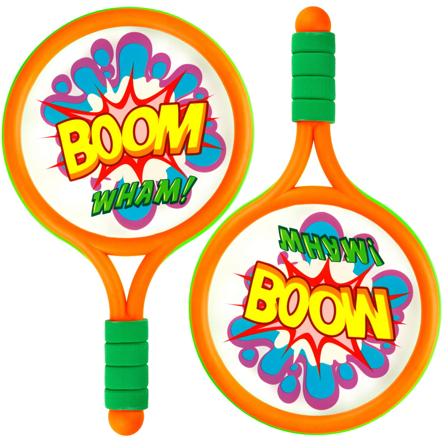 Набор для настольного тенниса и бадминтона 1TOY, ракетки пластмассовые, волан, мячик