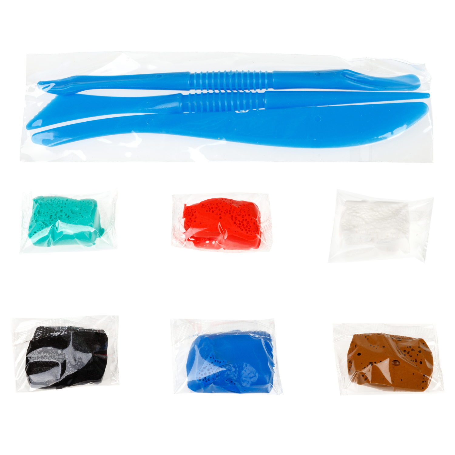 Набор Реконструктор "Стегозавр", скелет динозавра + лёгкий пластилин, 6 цветов