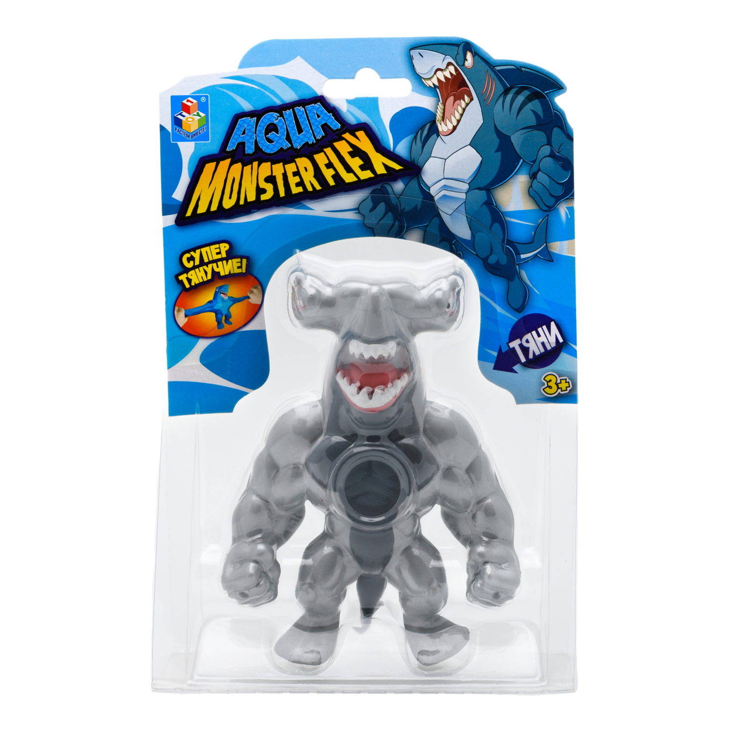 1Toy Игрушка для мальчика, тянучка монстр MONSTER FLEX AQUA, антистресс, 14 видов в ассортименте