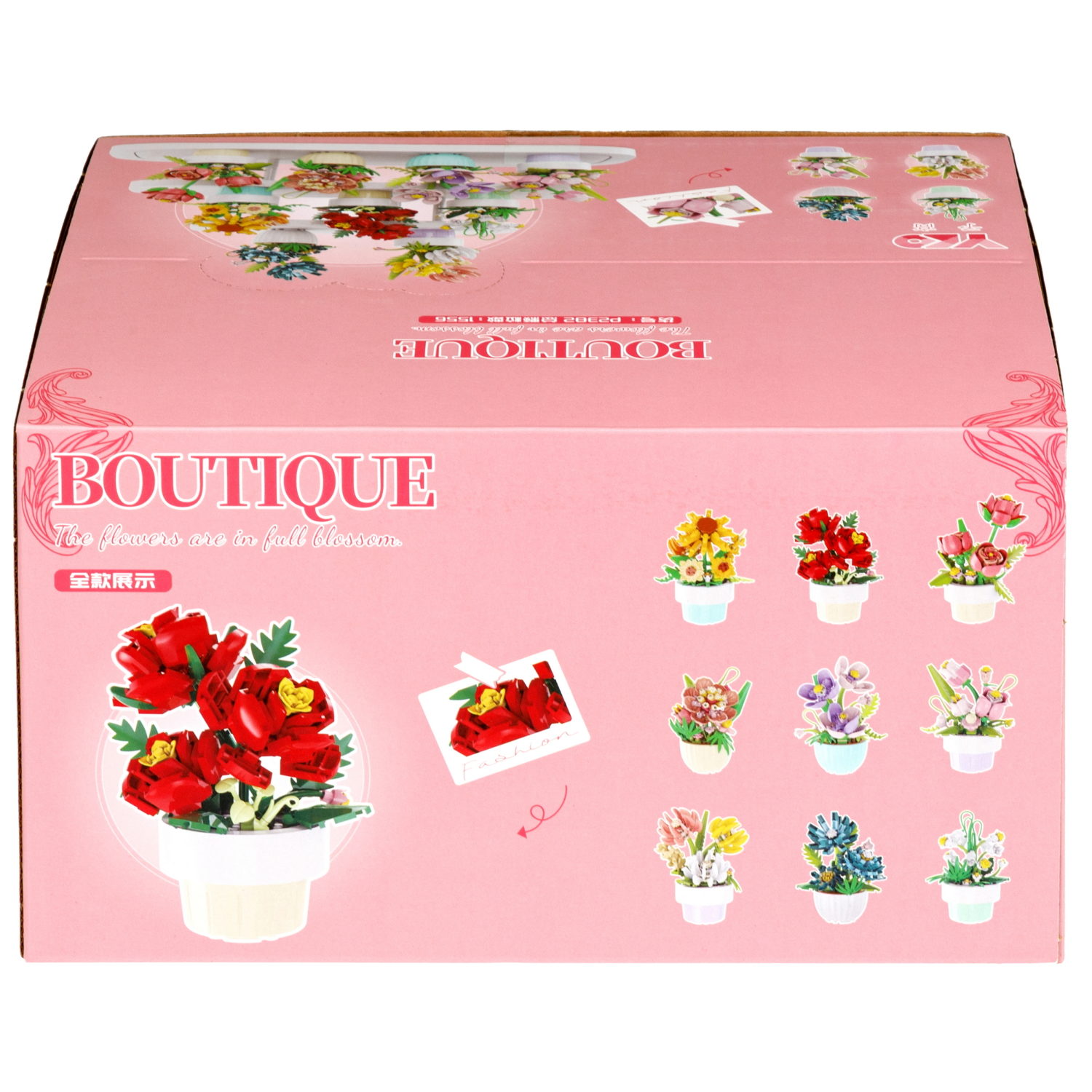 Конструктор 1TOY Blockformers "Цветы в горшках", 9 видов, от 138 до 223 деталей