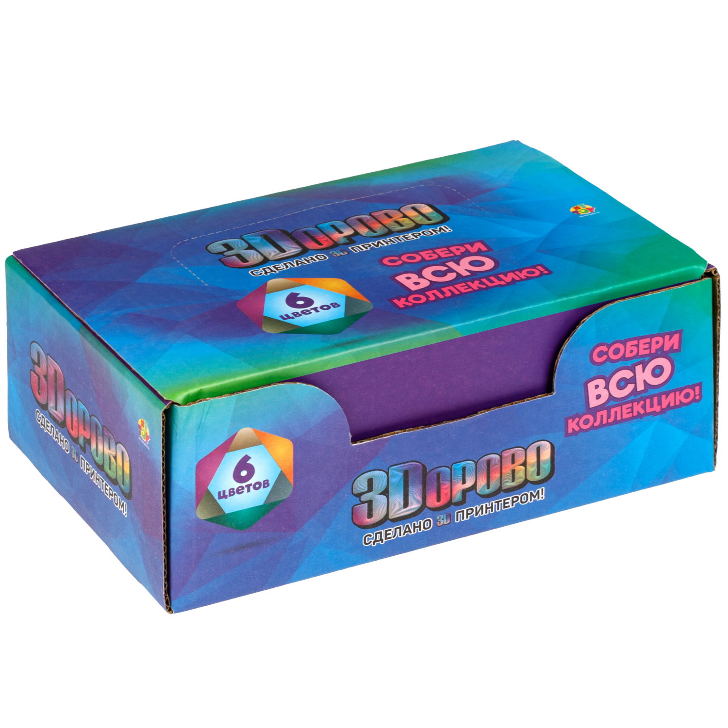 3D-игрушка 1TOY 3Dорово Осьминог, 21х6 см, 6 цветов в ассортименте