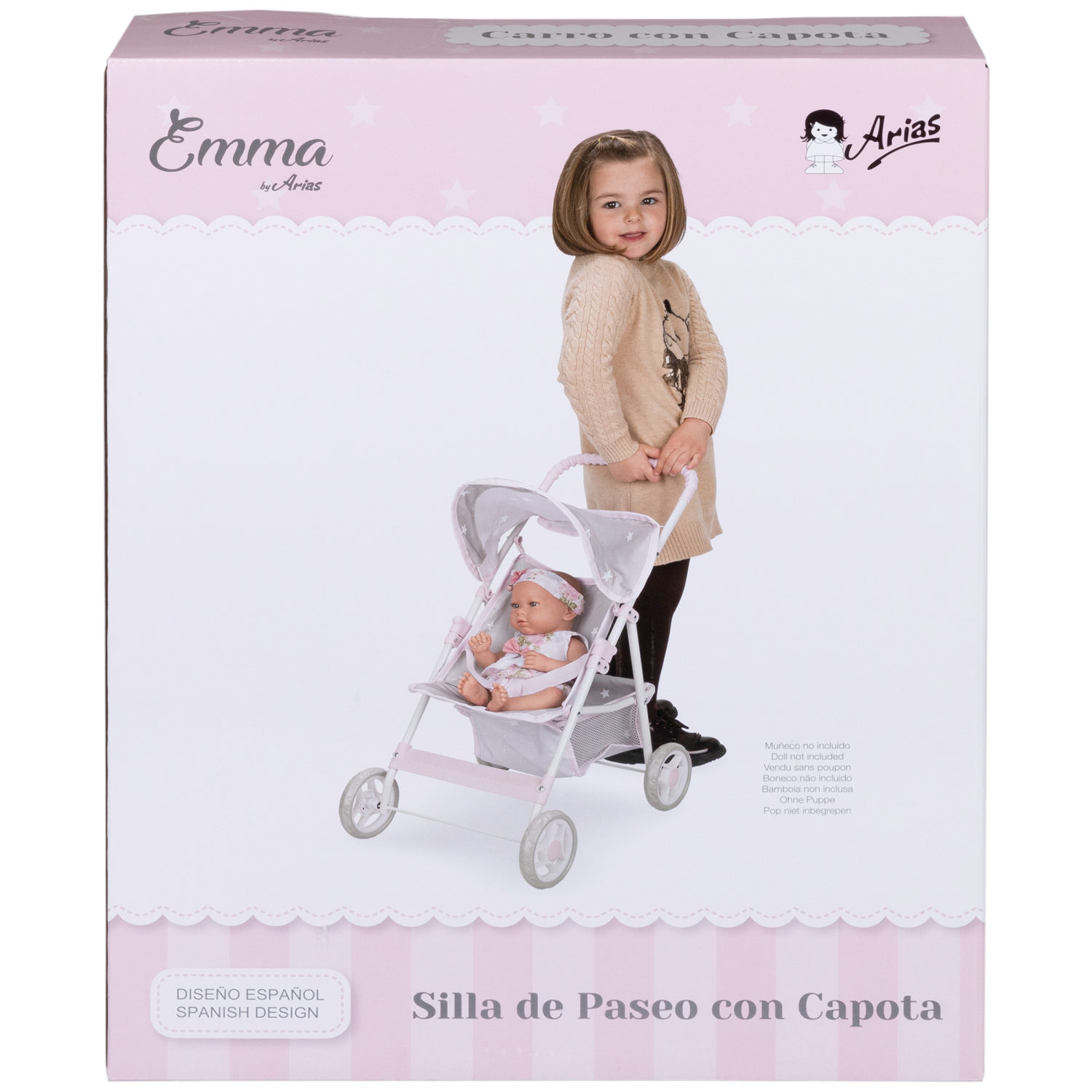 Коляска для кукол Arias детская, прогулочная, сидячая