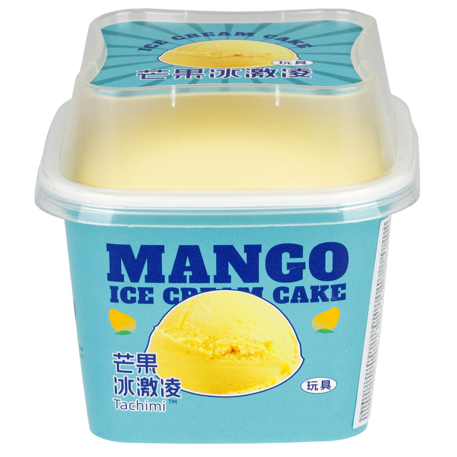 Игрушка-антистресс 1TOY Сквиш, мороженое в стаканчике, с ароматом манго, 8,5х8,5х9 см