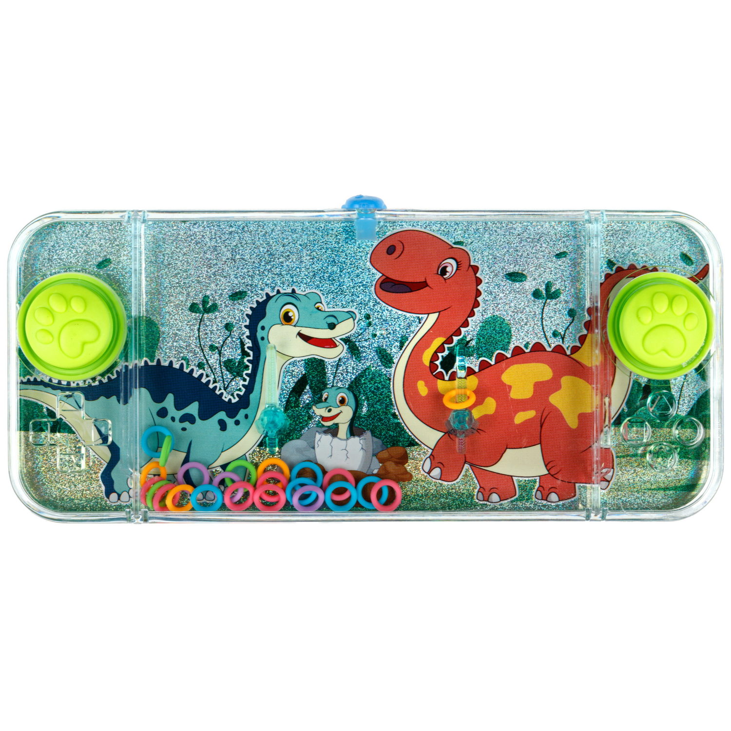 Водный тетрис 1TOY Игра с водой Насади колечки Динозавры, 15,5х7х2 см, 3 вида
