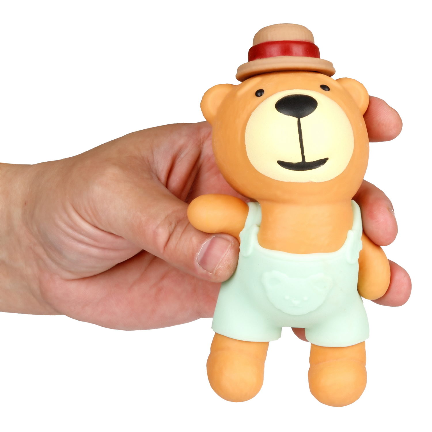 Антистресс-игрушка 1TOY Крутой замес медведь в костюме, 15х11 см