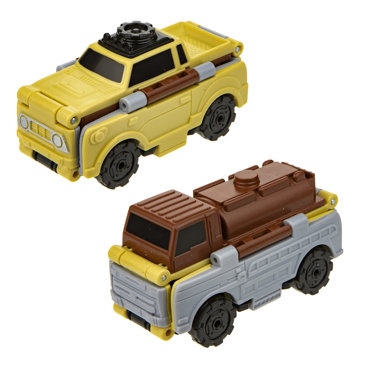 Машинка игрушка для мальчика 2в1 Transcar Double 1toy: пикап – полевая кухня