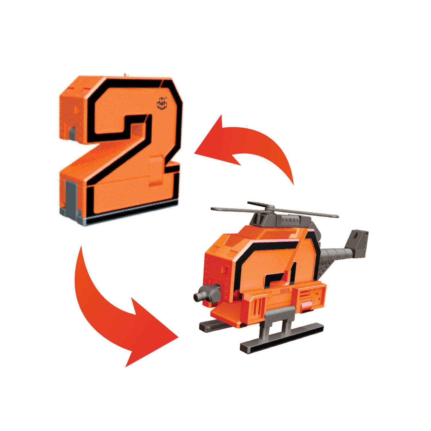 Игрушки трансформеры 1TOY Трансботы Боевой расчет, математика для дошкольников, для девочек и мальчиков, комплект из 10 цифр