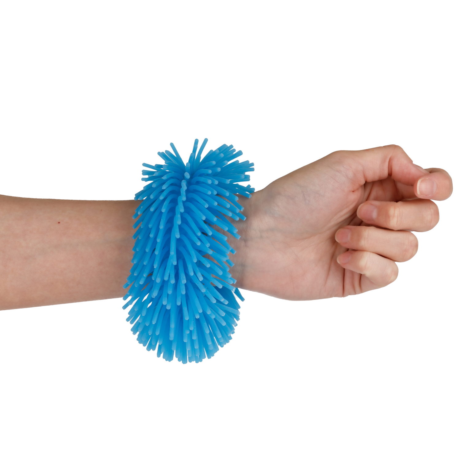 1TOY эластичный браслет-антистресс ЛАПША, однотонный, 6 видов в асс.