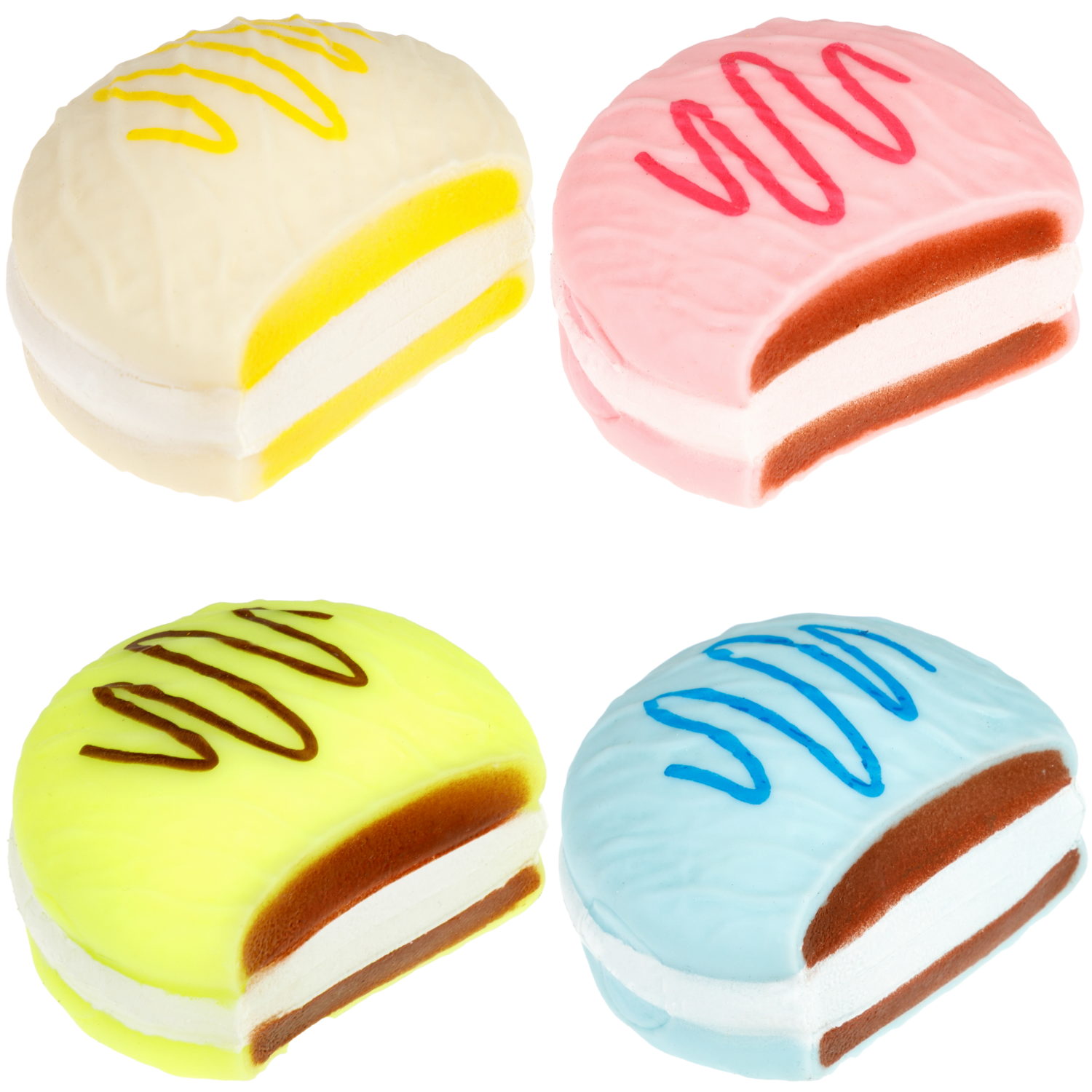 Антистресс-игрушка 1TOY Крутой замес Залиплющ Макарошка, 8х7,5х2,5 см, в ассортименте