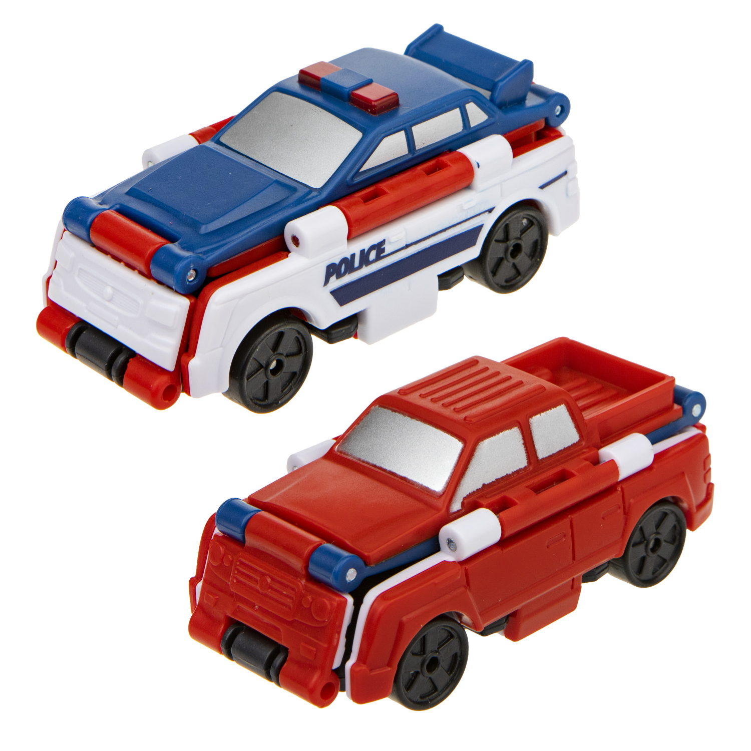 Машинка игрушка для мальчика 2в1 Transcar Double 1toy: патрульная – автомобиль спасения