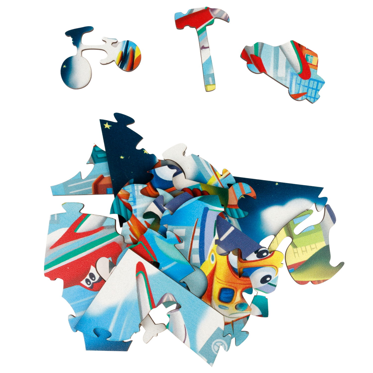 Деревянные пазлы Collection Transport Авиатехника, 18 деталей