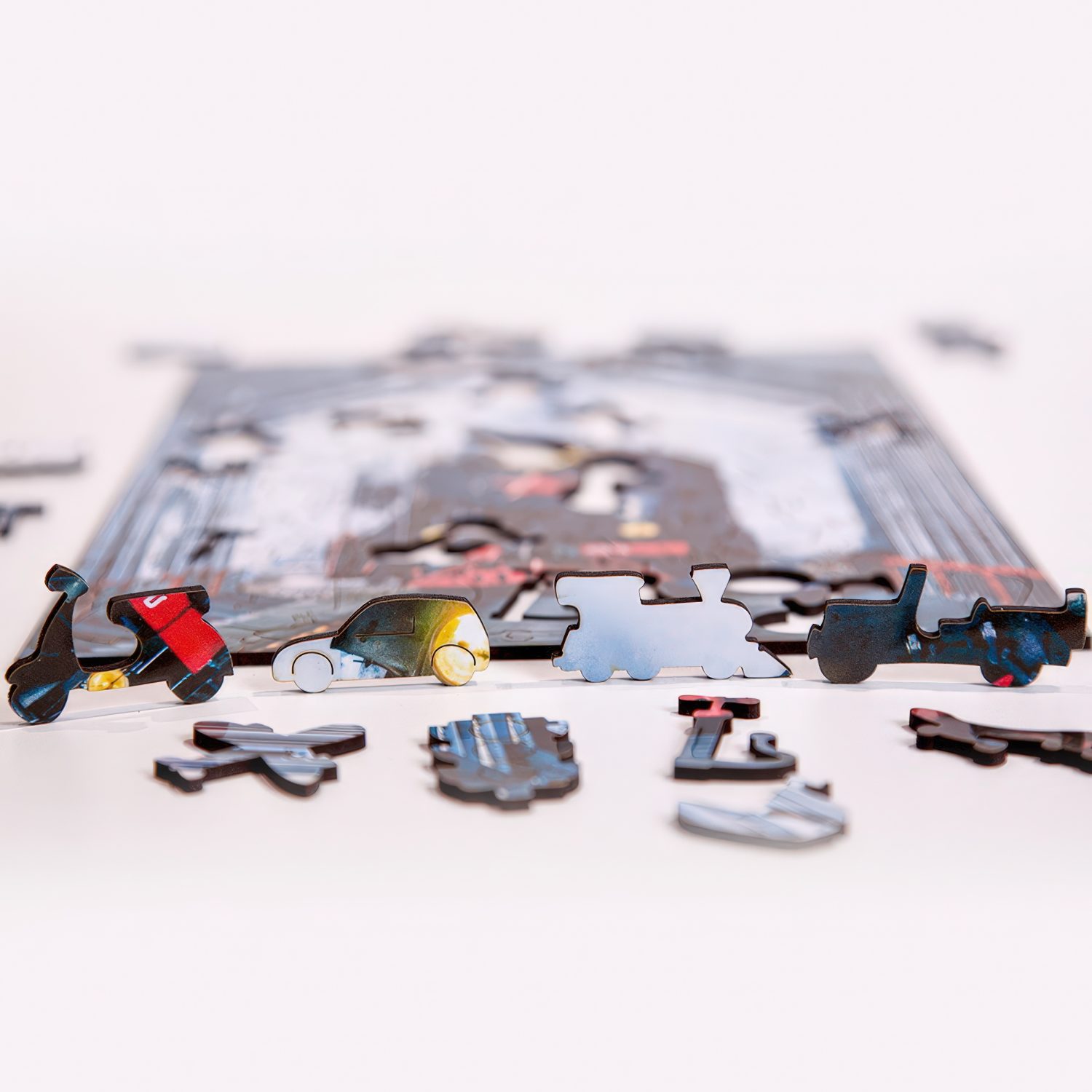 Деревянные пазлы Collection Transport Поезд прибывает, 120 деталей, 28х20 см, 12+