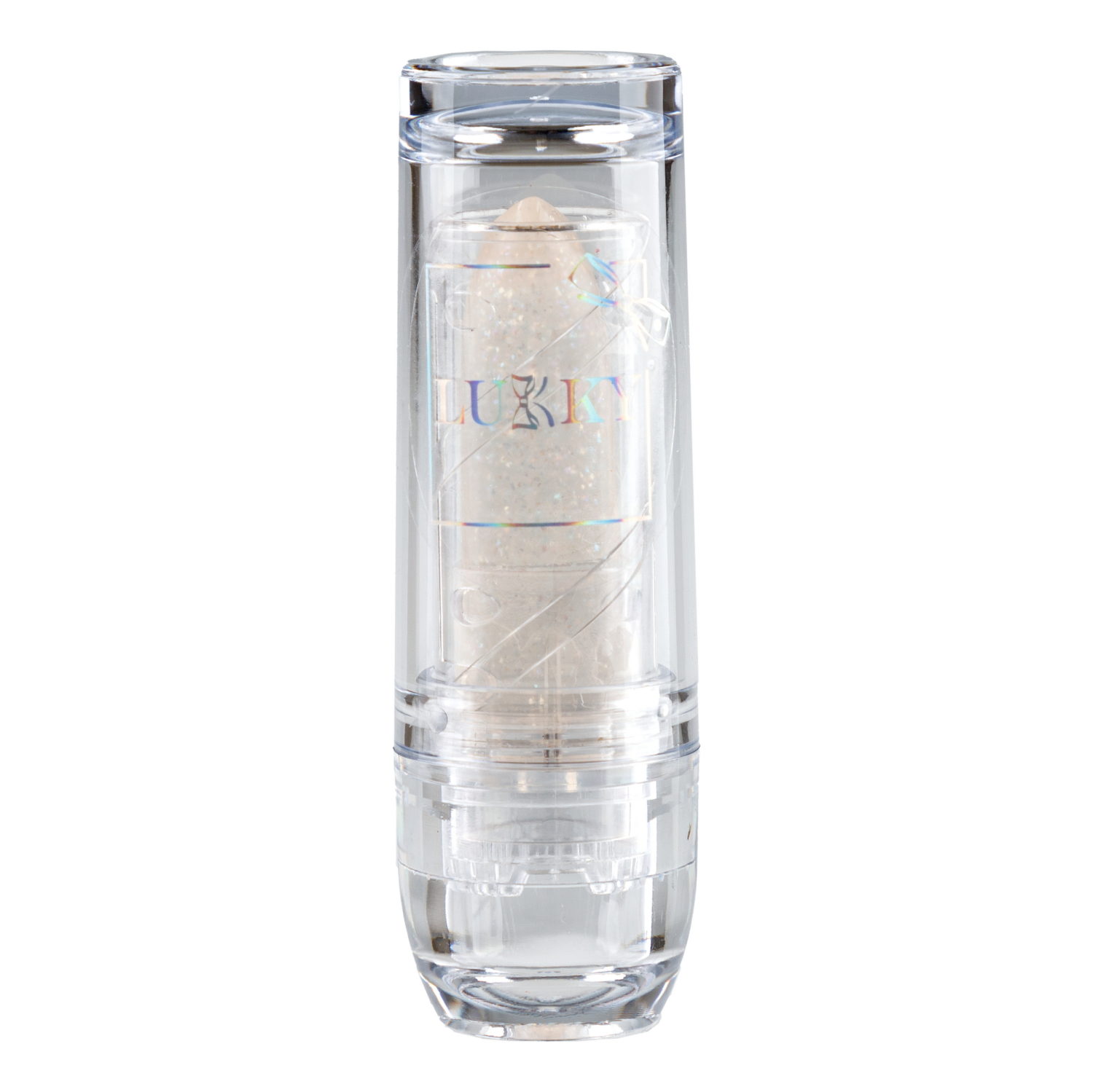 Lukky Magic Crystal блестящая помада, меняющая цвет на розовый, цвет прозрачный с блестками, с ароматом ванили, 3,4 гр, блистер