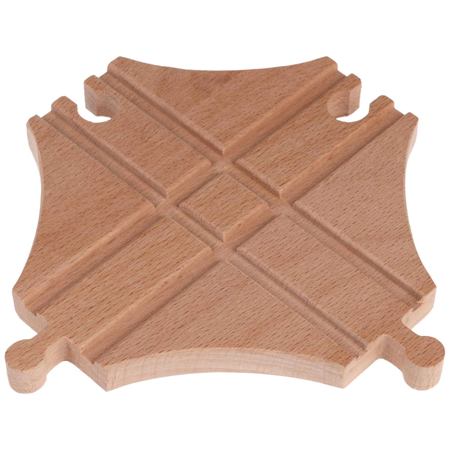 Рельсы для деревянной железной дороги 1TOY Goodok базовые с развилками и тупиками, 11 шт.