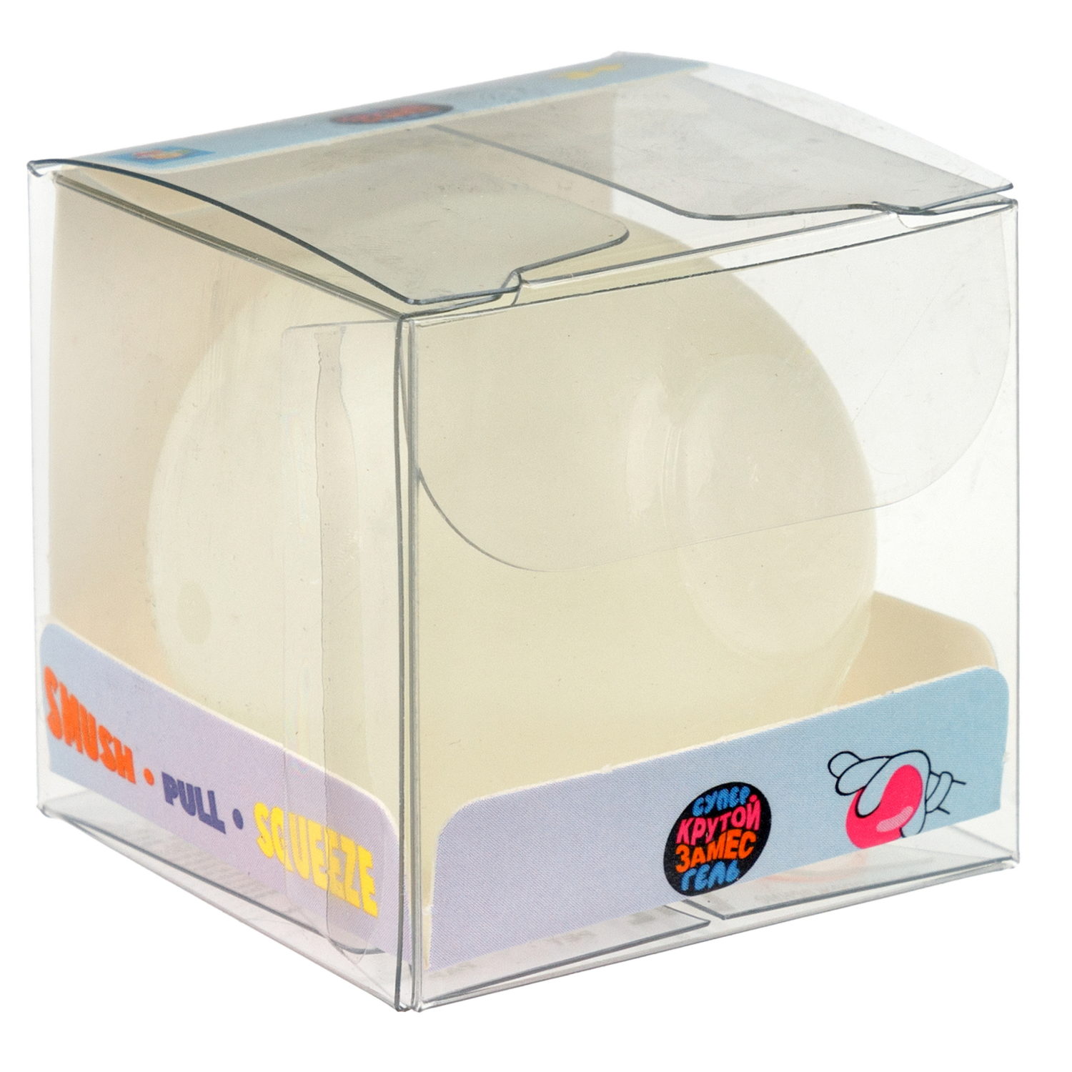 1toy Крутой замес Супергель шар матовый, 6 цветов в ассортименте, 4 см