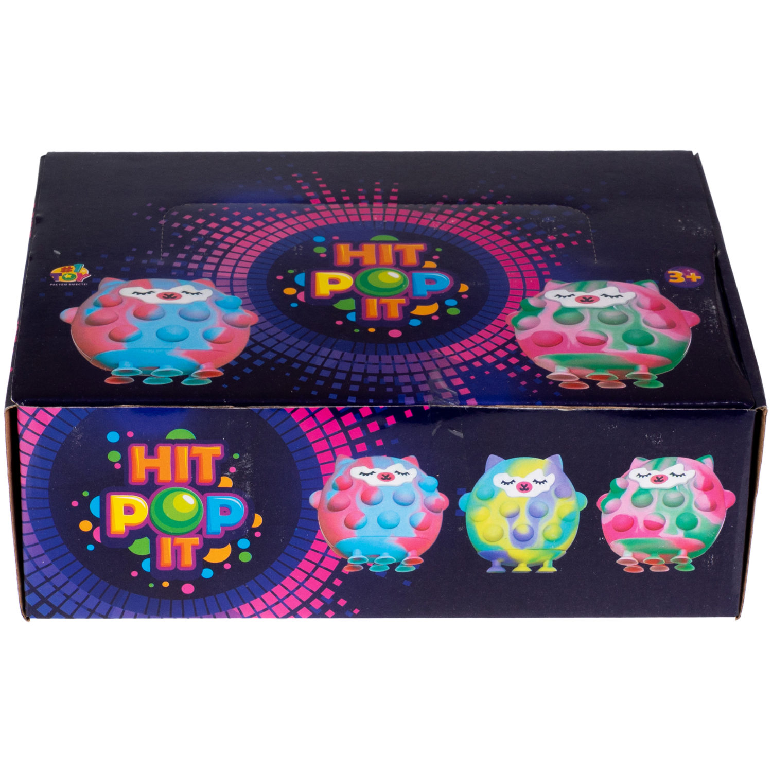 1toy Жмяка Hit Pop It "Лама" 8х7х2 см на присосках, 4 вида в ассортименте