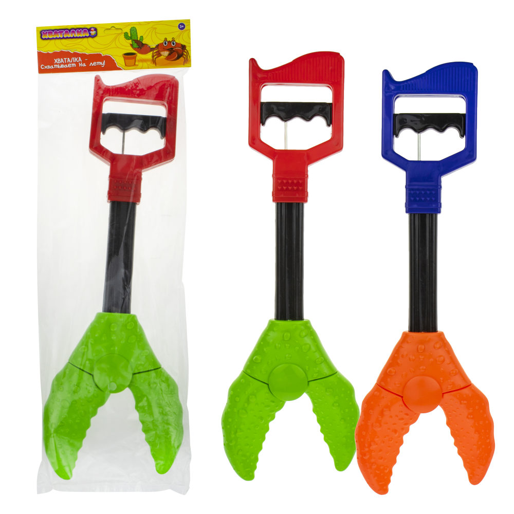 1TOY Хваталка клешня краба 41см, 2 цвета на выбор