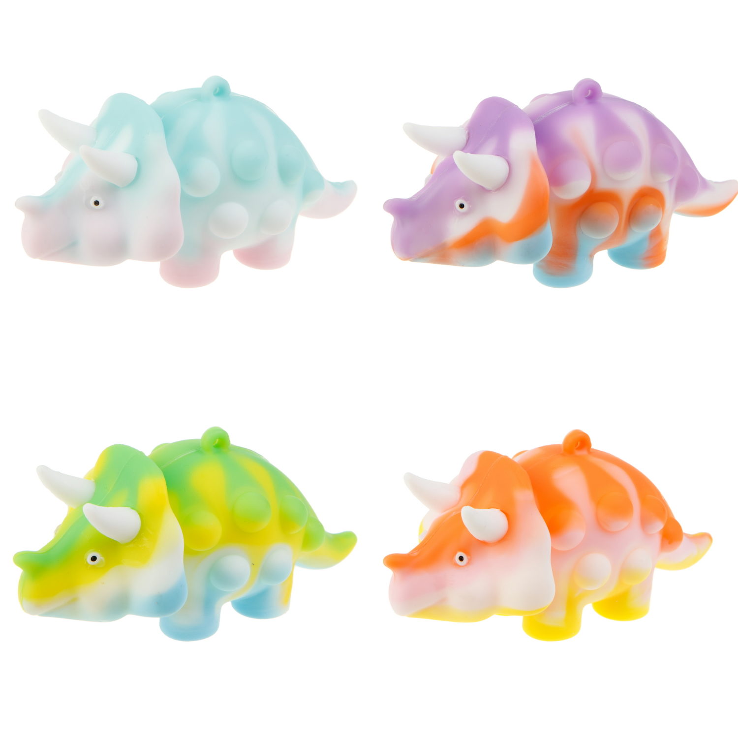 1TOY жмяка Hit Pop It "Динозавр", 9,5х6,3х8,4 см, 4 вида в ассортименте