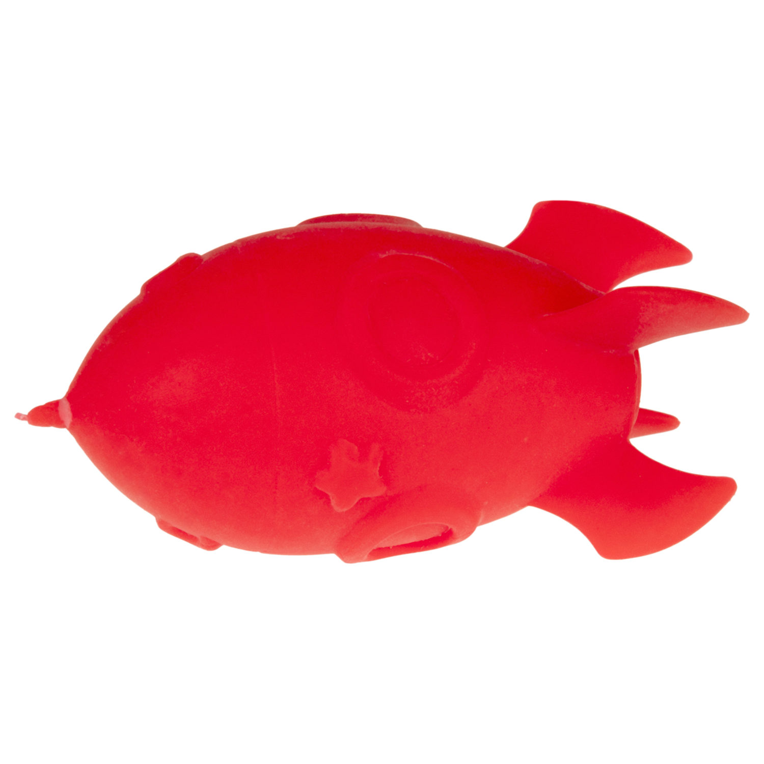 Антистресс-игрушка для рук 1TOY Крутой замес Ракета, жмякалка, мялка, 11 см, красная