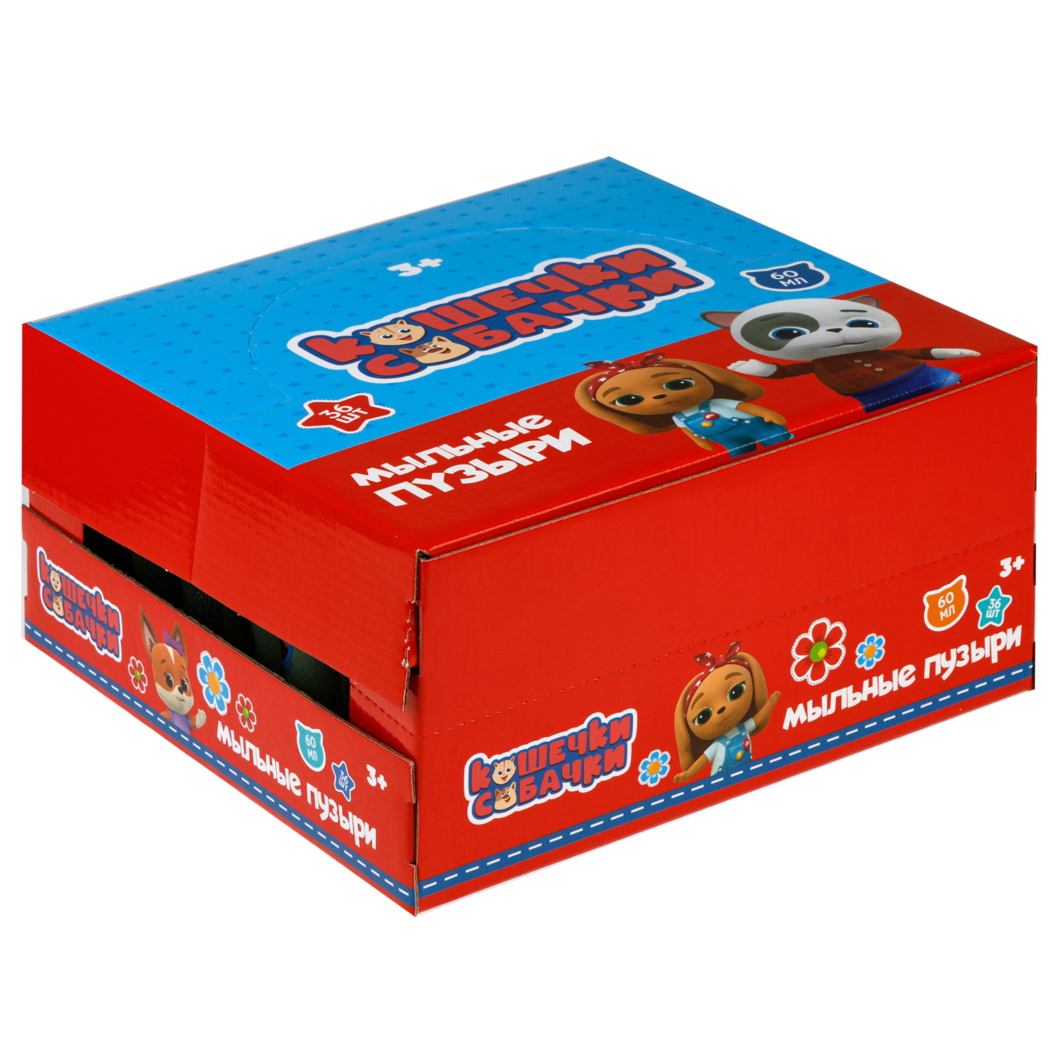 1TOY Кошечки-собачки, мыльные пузыри, 60 мл