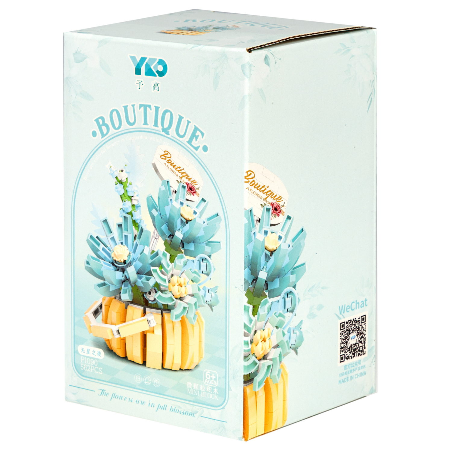 Конструктор 1TOY Blockformers "Голубые цветы", 562 детали