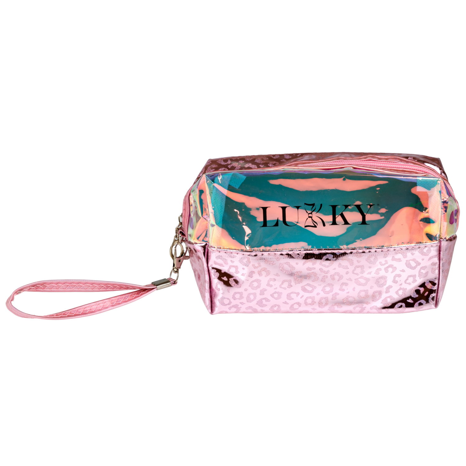Косметичка блестящая,с леопардовым принтом Lukky Shiny Leo, 18*10*7 см